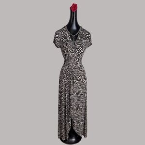 Michael Michael Kors Zebra Print Maxi Dress